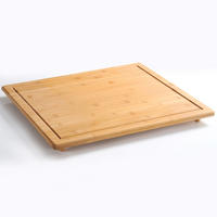 SCHNEIDEBRETT Holz Bambus  - Naturfarben, Basics, Holz (56/50/4cm) - Kesper