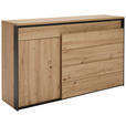 SIDEBOARD in 154/91/42 cm - Schwarz/Eiche Artisan, Design, Holzwerkstoff (154/91/42cm) - Hom`in