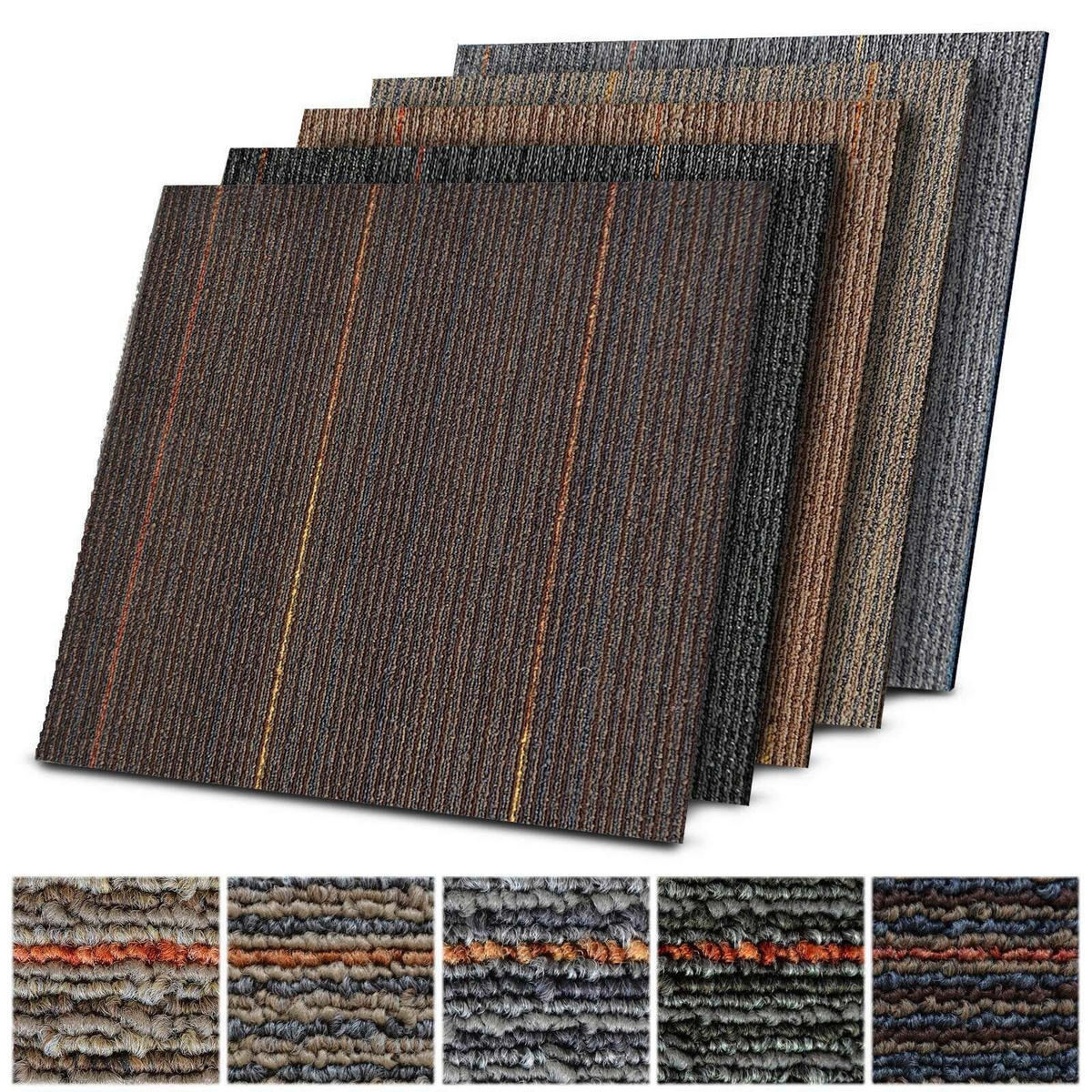 TEPPICHFLIESE - Grau, Basics, Kunststoff/Textil (50/50cm) - Esposa