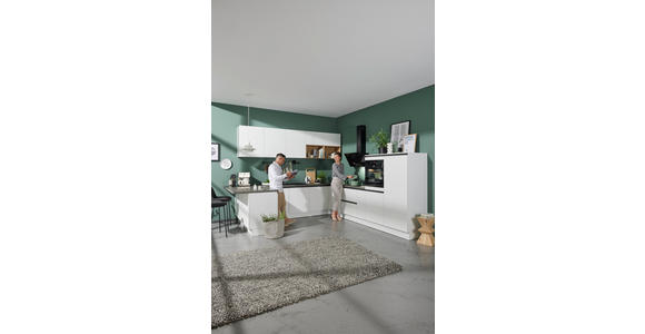 EINBAUKÜCHE   - Weiß, Design, Holzwerkstoff - Novel