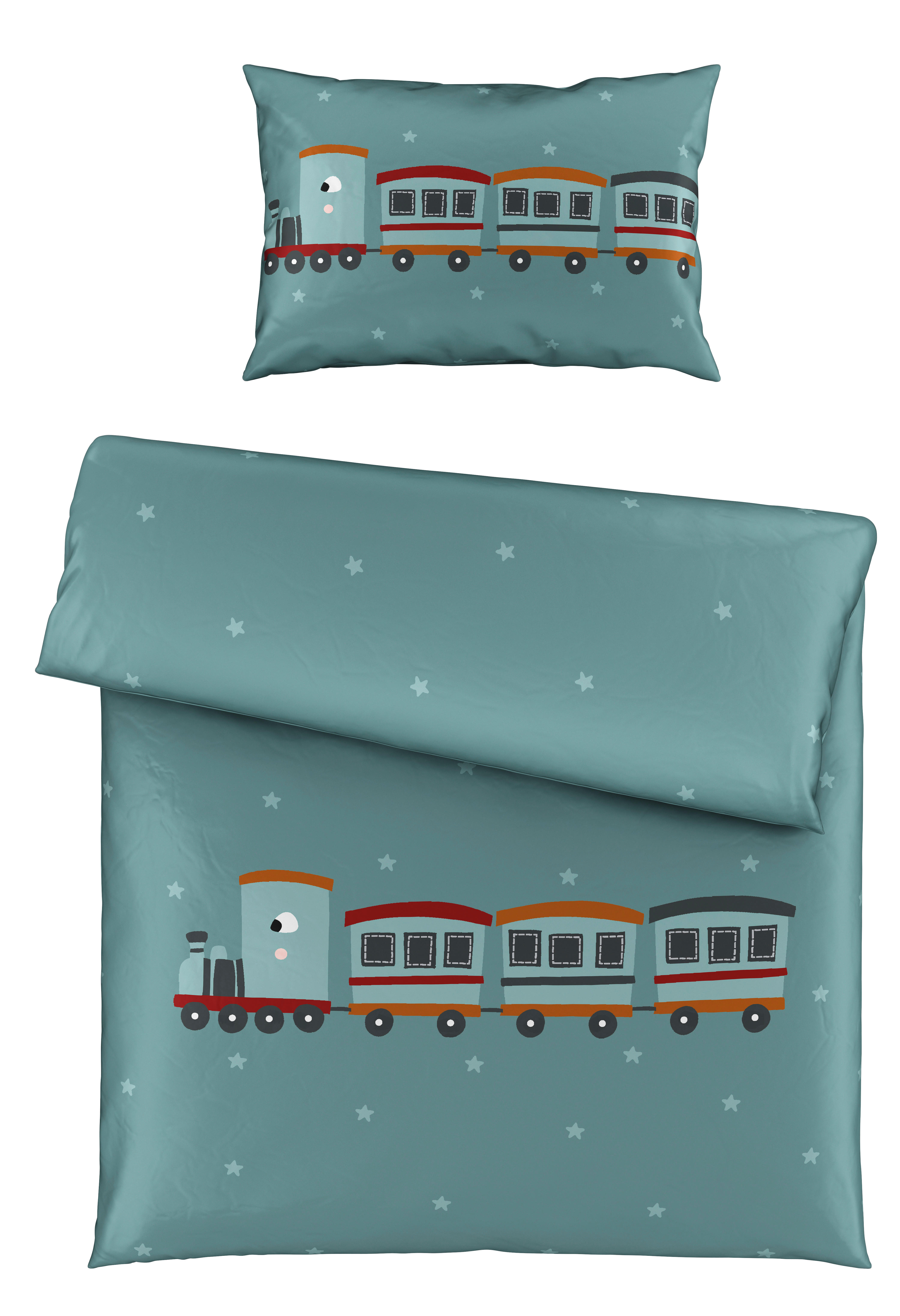 BABYBETTWÄSCHESET 100/135 cm  - Grün, Trend, Textil (100/135cm) - Patinio