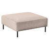 HOCKER in Textil Taupe  - Taupe/Schwarz, Design, Textil/Metall (100/41/100cm) - Johann Jakob