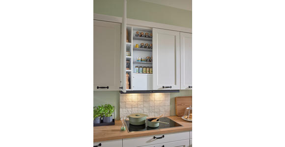 EINBAUKÜCHE   - Weiß, LIFESTYLE, Holzwerkstoff - Novel