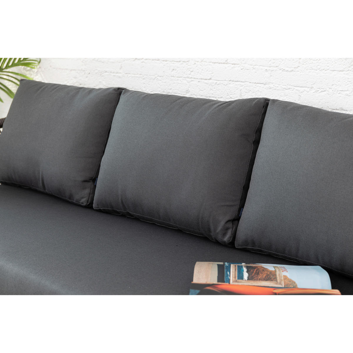 GARTENSET 5-teilig Aluminium 5-teilig  - Anthrazit, MODERN, Glas/Kunststoff - Gardenson