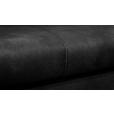 3-SITZER-SOFA in Lederlook Grau - Schwarz/Grau, KONVENTIONELL, Holz/Textil (228/96/97cm) - Carryhome