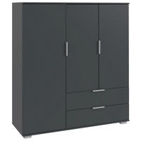 HIGHBOARD  130/140/40 cm 2 Schublade(n)  - Silberfarben/Alufarben, Konventionell, Holzwerkstoff/Kunststoff (130/140/40cm) - Carryhome