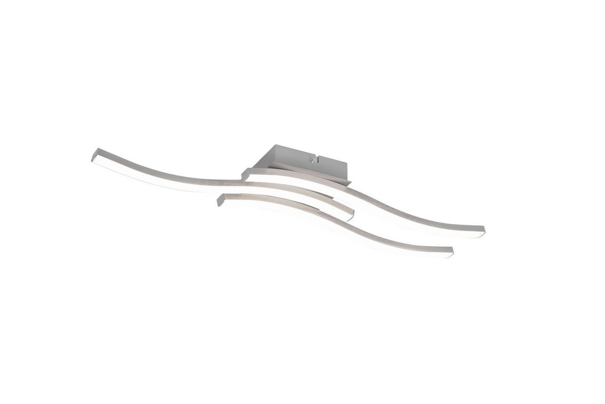 LED PLAFONJERA Route  - boja nikla/bela, Trendi, metal/plastika (56/7/12cm)