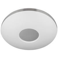 LED-DECKENLEUCHTE 21,6 W  34/10 cm    - Chromfarben/Weiss, Basics, Kunststoff/Metall (34/10cm) - Novel
