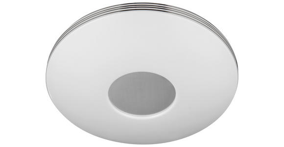 LED-DECKENLEUCHTE 34/10 cm - Chromfarben/Weiß, Basics, Kunststoff/Metall (34/10cm) - Novel