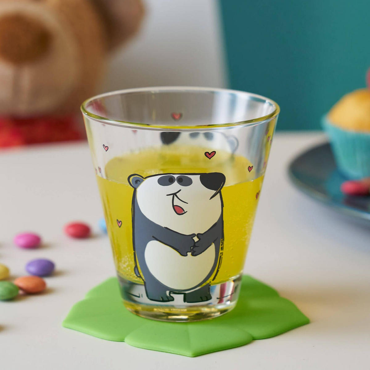 KINDERGLAS 215 ml  - Transparent/Schwarz, Trend, Glas (215ml) - Leonardo