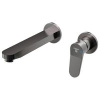 WASCHTISCHARMATUR 340 1814 3 BGM  - Dunkelgrau, MODERN, Metall (22,9/10/22cm)