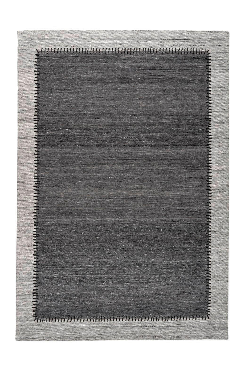 FLACHWEBETEPPICH 80/150 cm  - Anthrazit/Grau, Basics, Textil (80/150cm) - Kayoom
