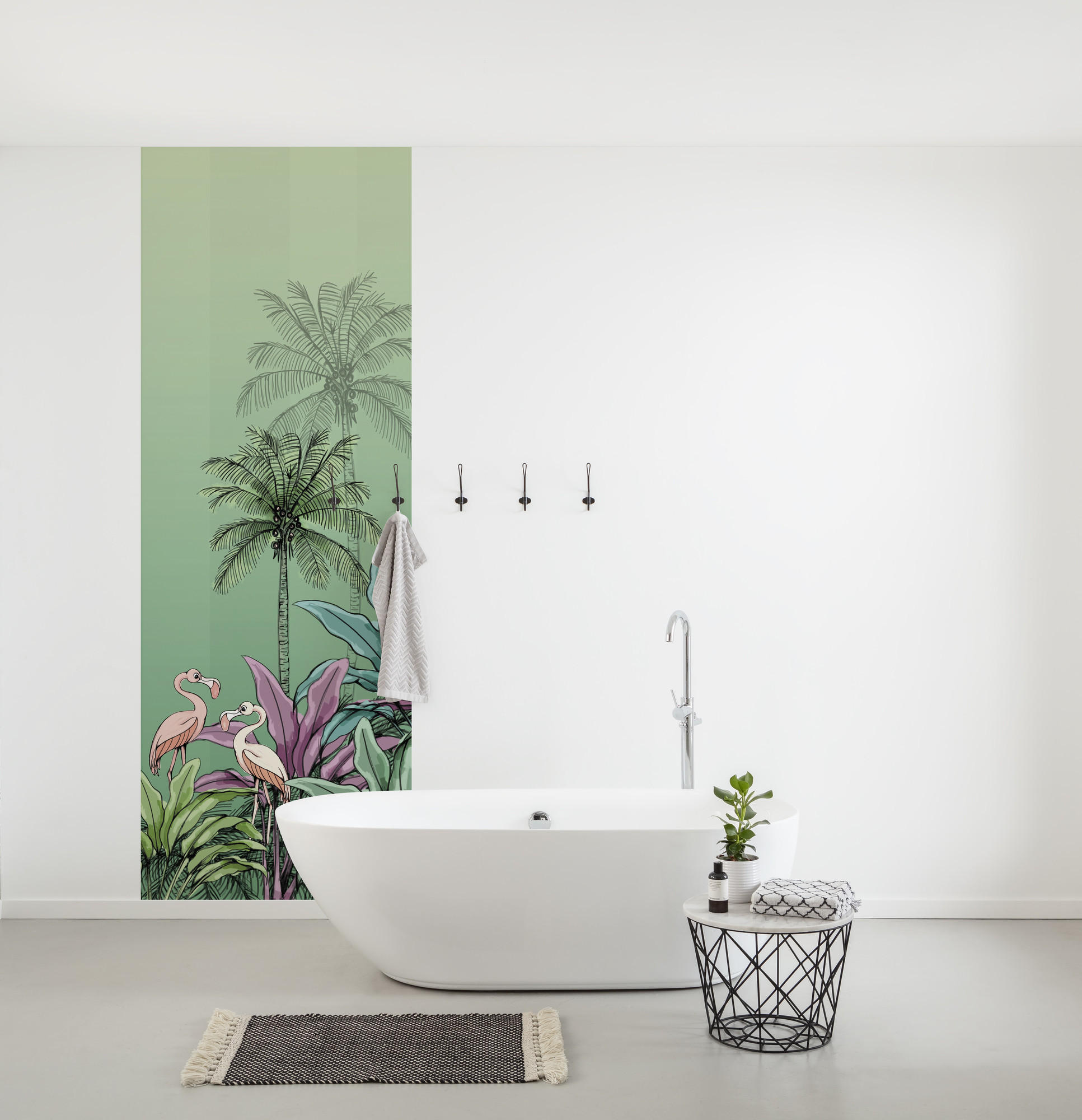 FOTOTAPETE - Grün, Trend, Textil (100/280cm)