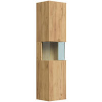 HOCHSCHRANK 35,2/150/30 cm  - Eichefarben, MODERN, Glas/Holzwerkstoff (35,2/150/30cm) - MID.YOU
