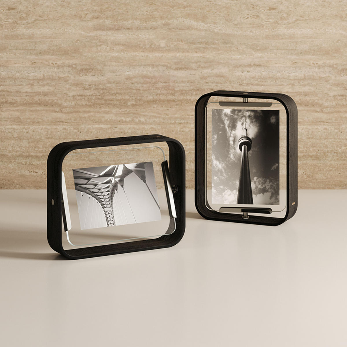 BILDERRAHMEN - Schwarz, KONVENTIONELL, Glas/Holz (19/24/5cm) - Umbra