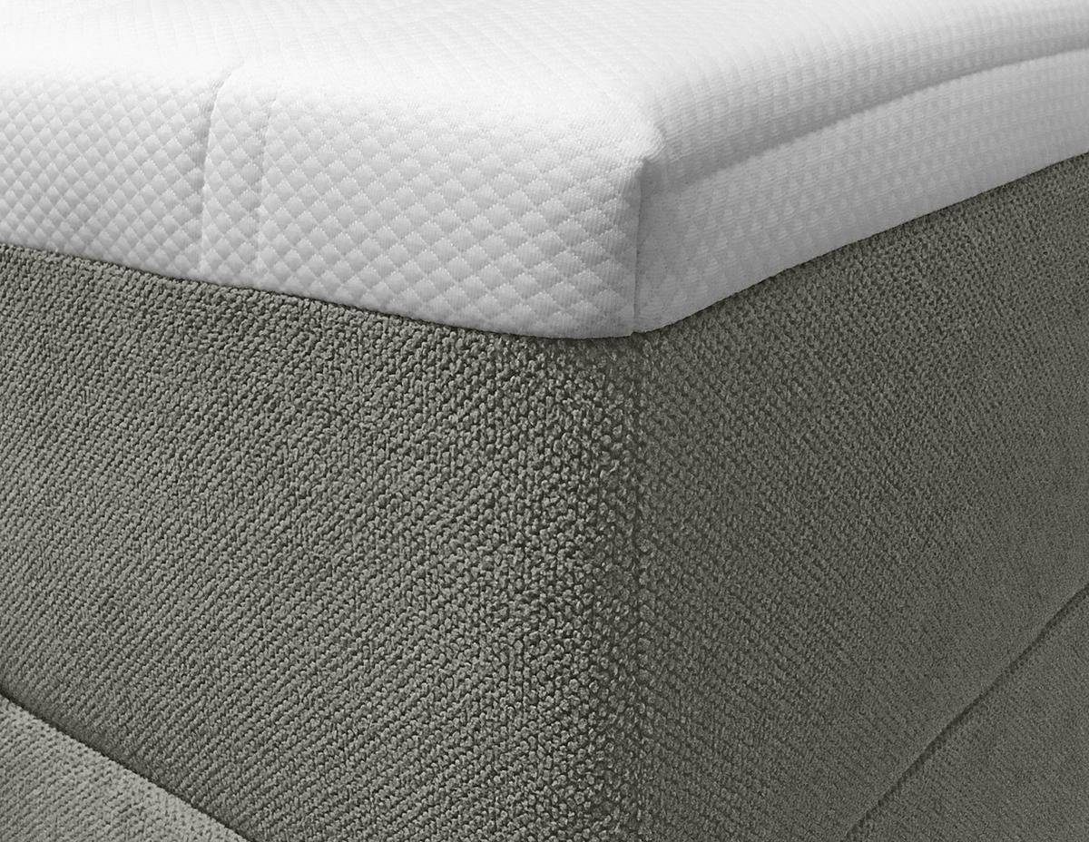 BOXBETT 120/200 cm  in Dunkelgrau  - Dunkelgrau/Schwarz, Konventionell, Kunststoff/Textil (120/200cm) - Carryhome