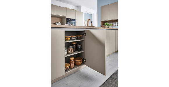 EINBAUKÜCHE - Lavagrau, Design, Holzwerkstoff - Dieter Knoll