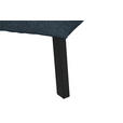 ECKSOFA in Webstoff Blau  205/280 cm  - Blau/Schwarz, Design, Textil/Metall (205/280cm) - Xora