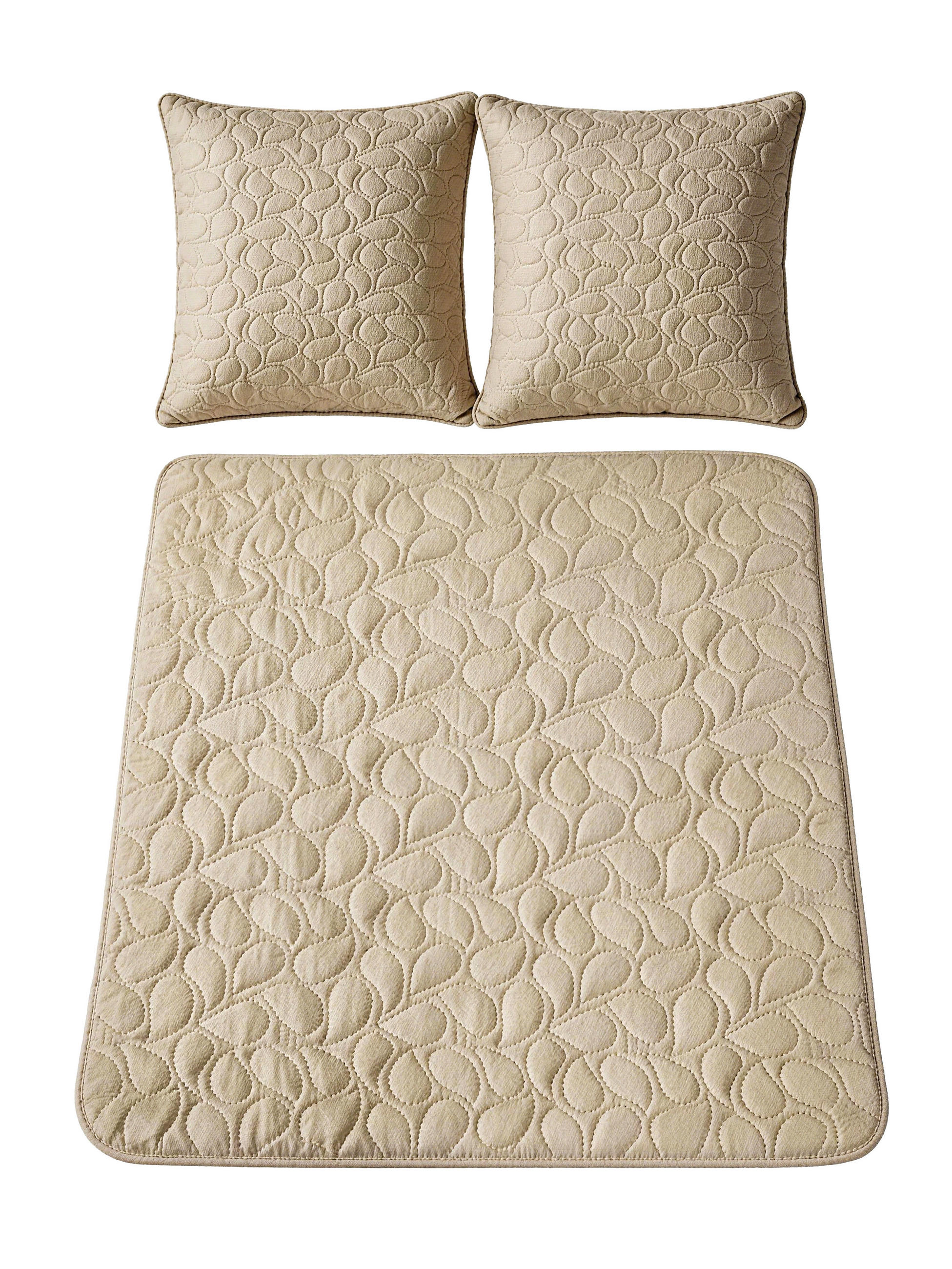 TAGESDECKE 220/240 cm  - Hellgrau/Grün, KONVENTIONELL, Textil (220/240cm) - Novel