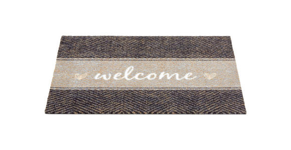 FUßMATTE MIABELLA - Beige/Braun, Design, Textil (50/70cm) - Esposa