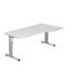 SCHREIBTISCH - Silberfarben/Zwetschgefarben, KONVENTIONELL, Holzwerkstoff/Metall (100/180cm) SCHREIBTISCH - Silberfarben/Zwetschgefarben, KONVENTIONELL, Holzwerkstoff/Metall (100/180cm)