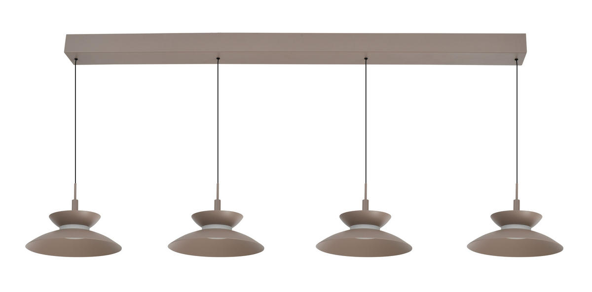 LED-HÄNGELEUCHTE Gubbio 121/150/22 cm  - Sandfarben, Design, Metall (121/150/22cm)