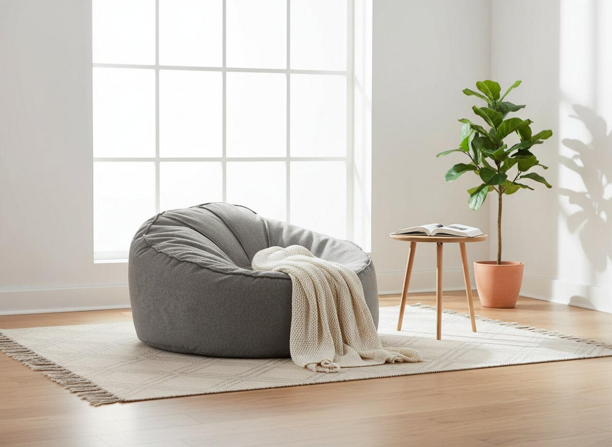 SITZSACK 350 l  - Grau, Design, Textil (125/79/125cm)