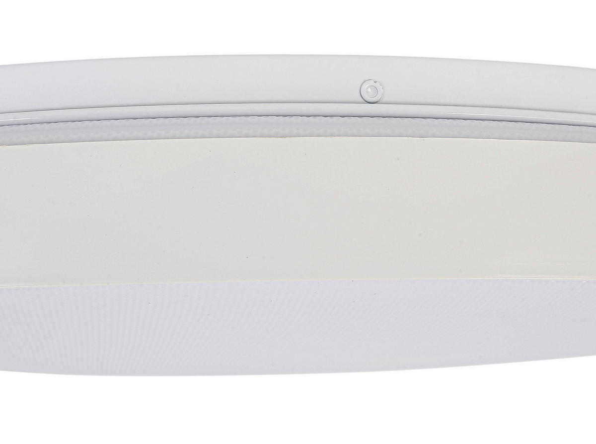 DECKENLEUCHTE 48/8 cm   - Transparent/Weiß, Trend, Kunststoff/Metall (48/8cm) - Novel