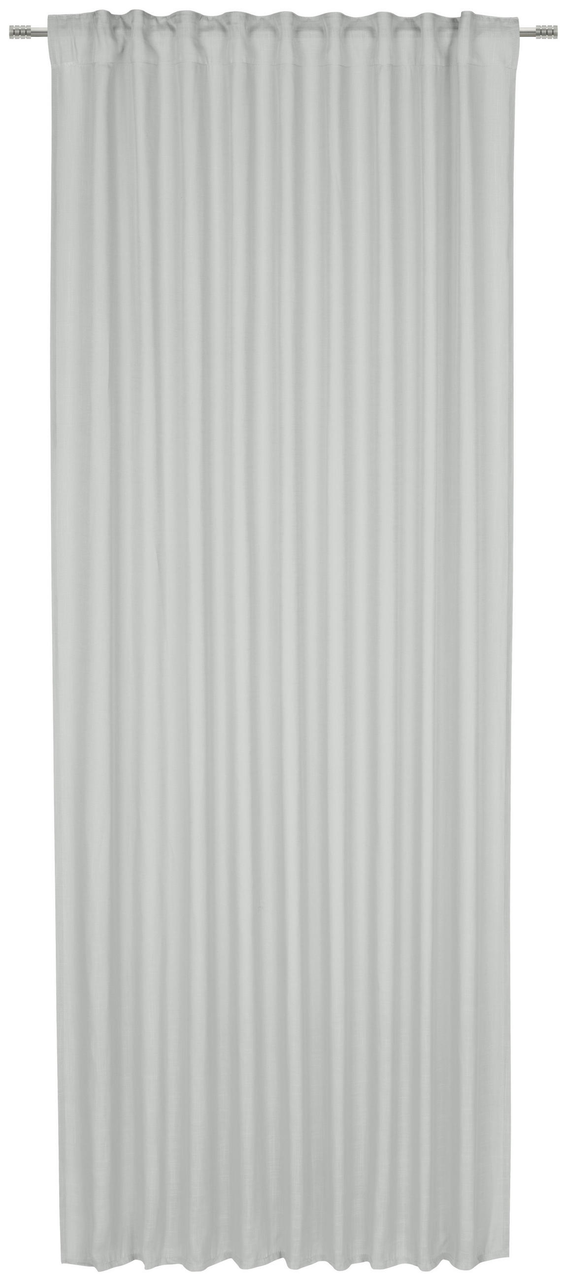 FERTIGVORHANG halbtransparent  - Salbeigrün, Basics, Textil (140/245cm) - Boxxx