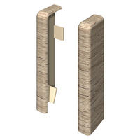 SOCKELLEISTENENDSTÜCK - Eichefarben/Hellgrau, KONVENTIONELL, Kunststoff (2.2/2.2/5.9cm) - Egger Holzwerkstoffe