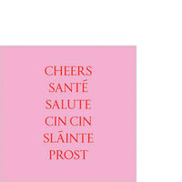 SERVIETTE  12,5/12,5 cm   - Multicolor, Basics, Papier (12,5/12,5cm) - PPD