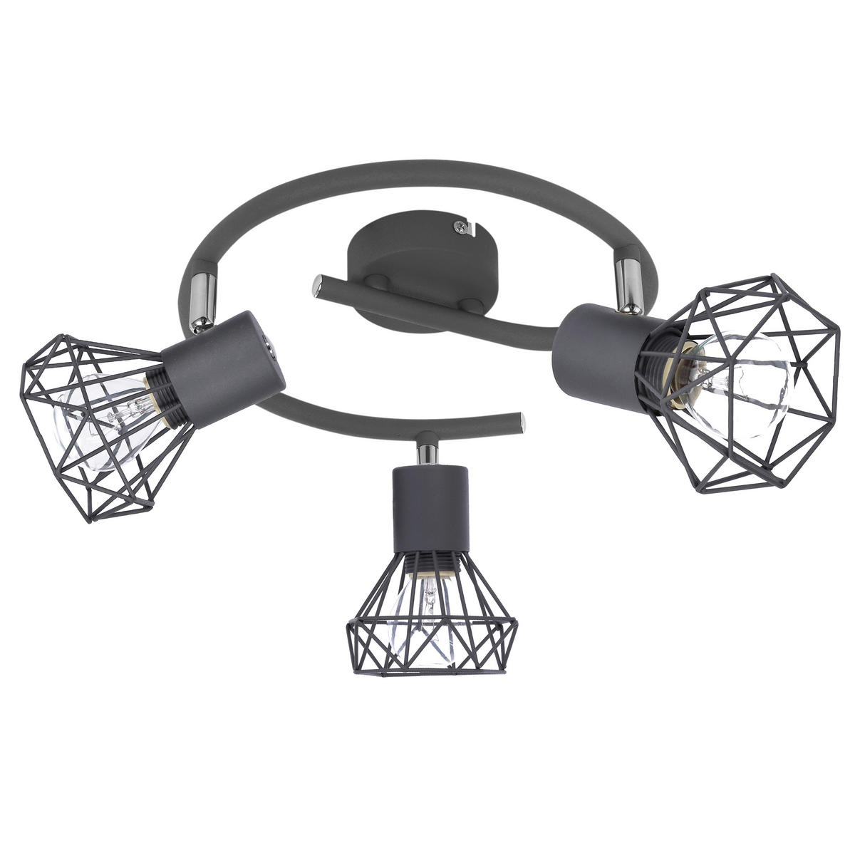 STRAHLER 43/43/18 cm  - Dunkelgrau, Basics, Metall (43/43/18cm)