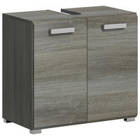 WASCHBECKENUNTERSCHRANK 80/55/37 cm  - Silberfarben/Grau, MODERN, Holzwerkstoff/Kunststoff (80/55/37cm) - MID.YOU