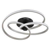 LED-DECKENLEUCHTE 50/16 cm   - Schwarz/Weiß, Design, Kunststoff/Metall (50/16cm) - Globo