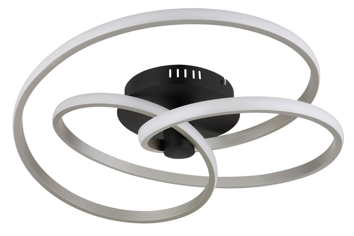 LED-DECKENLEUCHTE 50/16 cm   - Schwarz/Weiß, Design, Kunststoff/Metall (50/16cm) - Globo