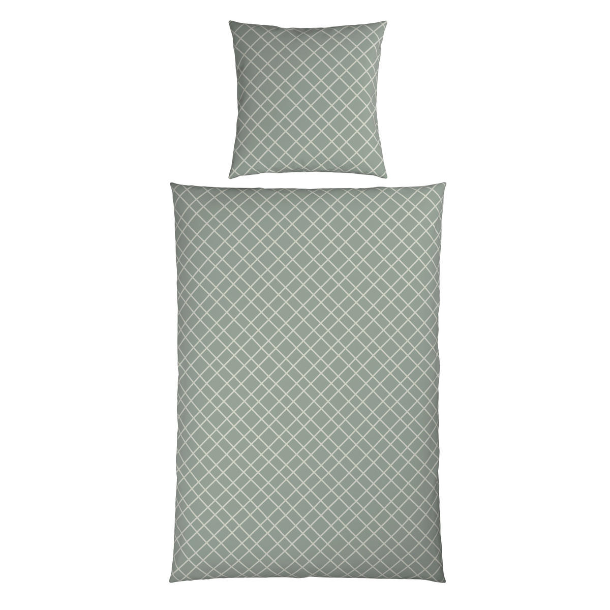 BETTWÄSCHE Flanell 135/200 cm  - Grün, KONVENTIONELL, Textil (135/200cm) - Esposa