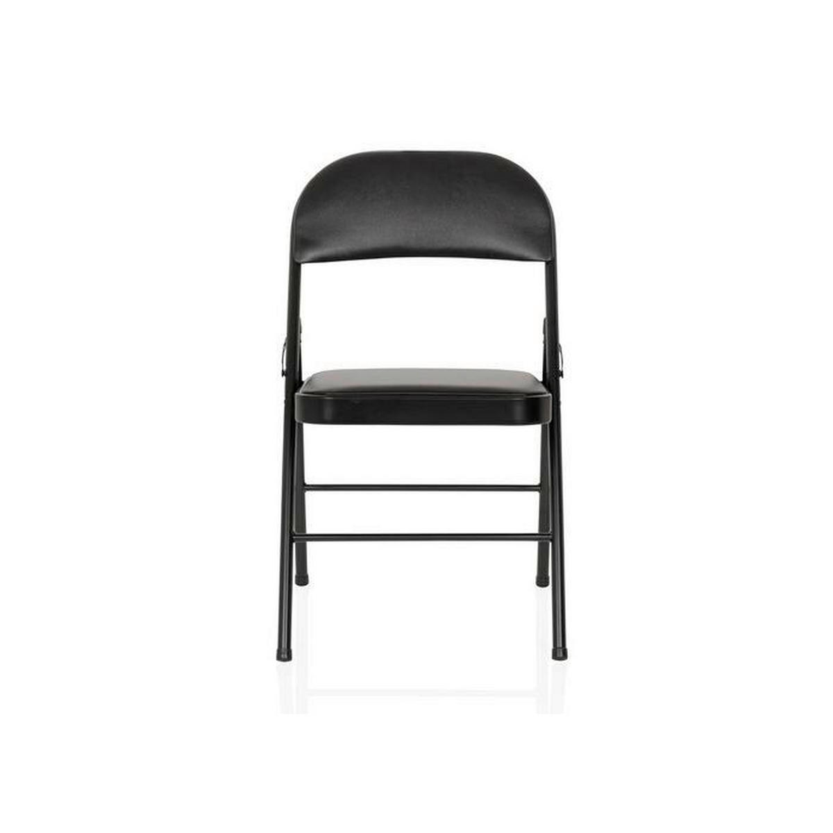 KLAPPSTUHL Schwarz  - Schwarz, MODERN, Kunststoff/Metall (46/78/45cm) - MID.YOU