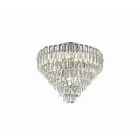 STROPNA SVETILKA Trio Select 58/49 cm   - barve kroma/prosojno, Design, kovina/steklo (58/49cm)