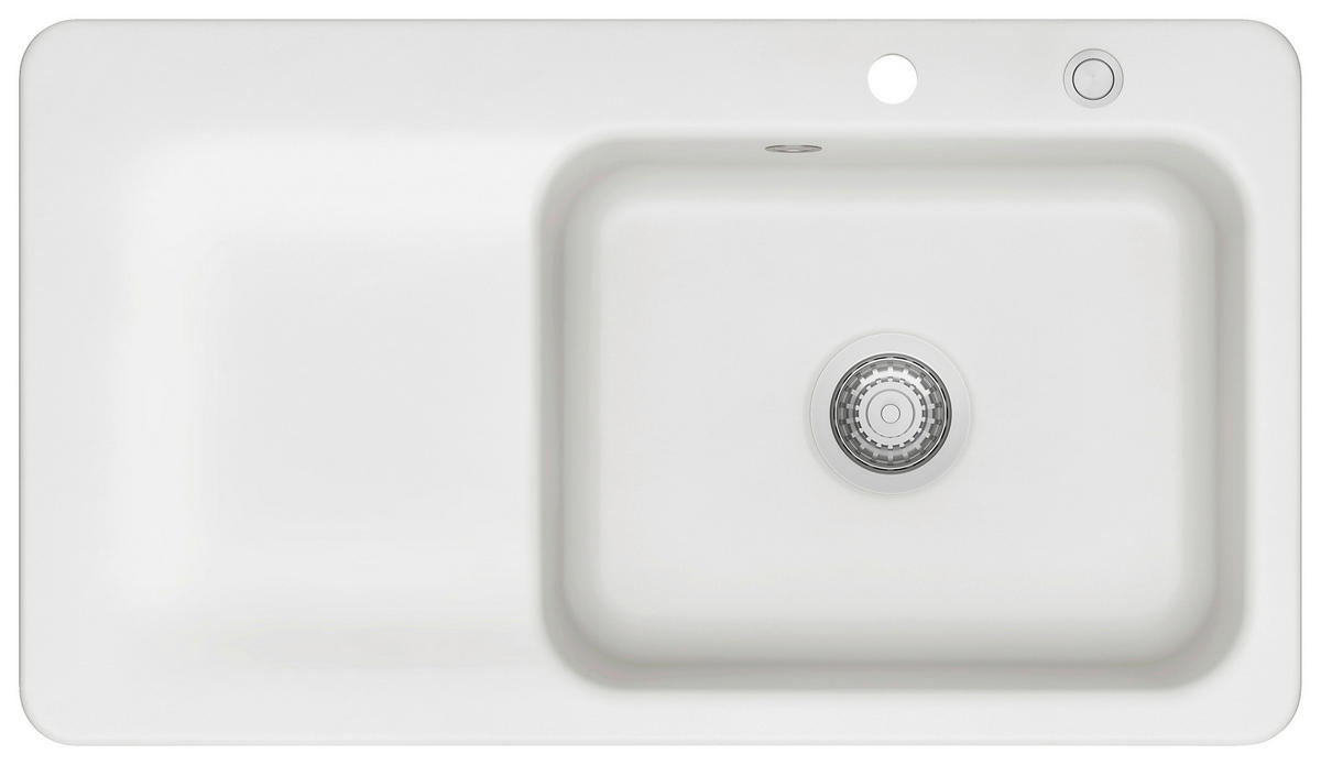 SPÜLE Juna 90 / 50140213  - Weiß, Basics, Keramik (90/20/51cm) - Systemceram