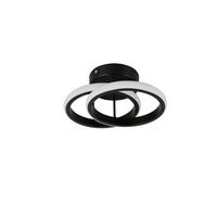 PLAFONIERĂ CU LED - negru, Design, metal (26,5/10,5cm)