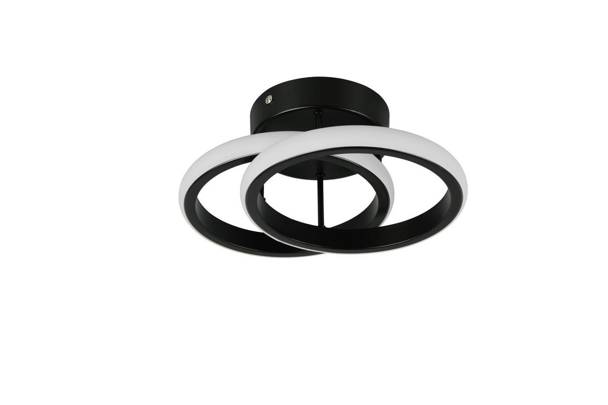 PLAFONIERĂ CU LED - negru, Design, metal (26,5/10,5cm)