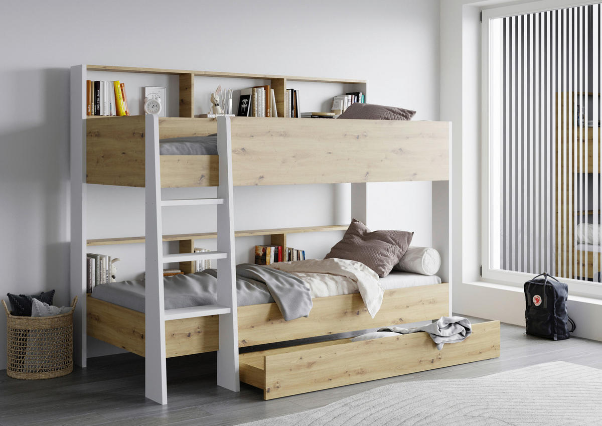 BETTKASTEN 165/14/62 cm Eiche Artisan  - Eiche Artisan, KONVENTIONELL, Holzwerkstoff (165/14/62cm) - MID.YOU