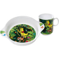 KINDERGESCHIRRSET Haribo Porzellan 2-teilig  - Grün, KONVENTIONELL, Keramik (19/19/9,5cm) - Ritzenhoff Breker