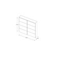 SCHWEBETÜRENSCHRANK 188/222/68 cm 2-türig Eiche Artisan, Elfenbein  - Elfenbein/Schwarz, Design, Glas/Holzwerkstoff (188/222/68cm) - Dieter Knoll