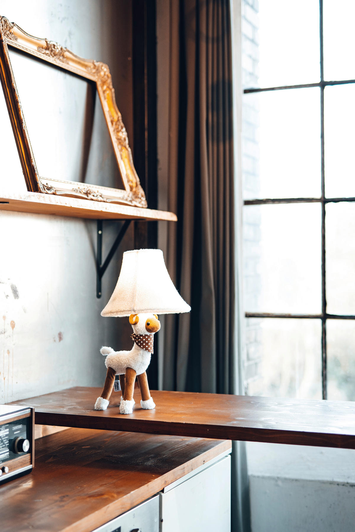 LED-KINDERTISCHLEUCHTE Modern 26/29/48 cm    - Weiß, LIFESTYLE, Textil/Metall (26/29/48cm) - Happy Lamps