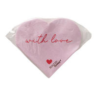 SERVIETTE  17/17 cm   - Hellrosa/Rot, Basics, Papier (17/17cm)