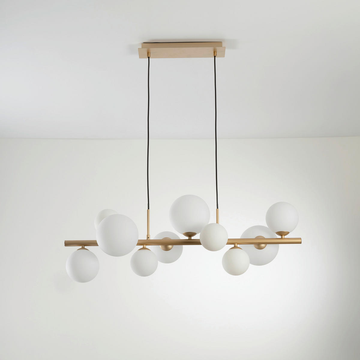 SVJETILJKA VISEĆA    86/33/150 cm    PALOMA  - zlatne boje, Design, staklo/metal (86/33/150cm)