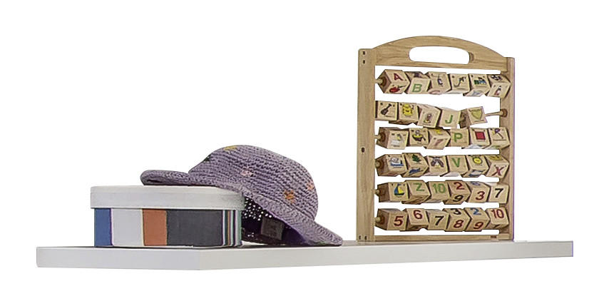 WANDBOARD Weiß - Weiß, KONVENTIONELL (78/3/25cm) - Carryhome