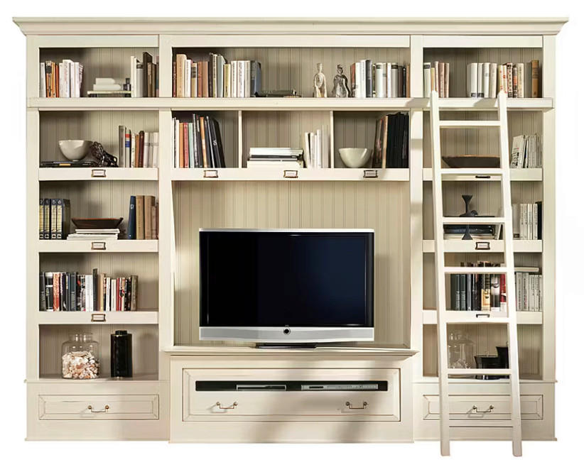 WOHNWAND UrbanClass 3-teilig in Creme 311/238,5/52-46,5 cm - Creme/Bronzefarben, LIFESTYLE, Holz/Metall (311/238,5/52-46,5cm) - Livetastic