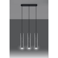 HÄNGELEUCHTE LUVO 45/6/90 cm  - Grau, Design, Stein (45/6/90cm)